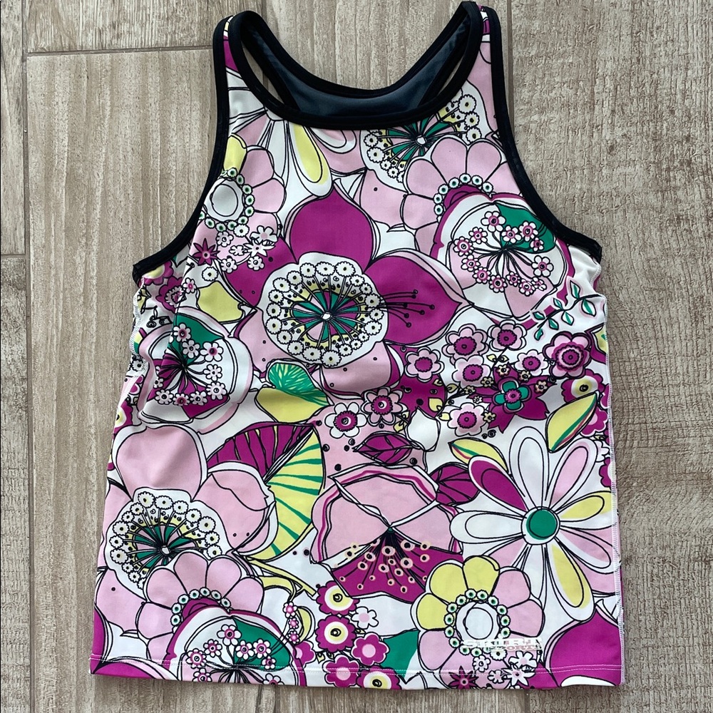 SkirtSports floral tank, size Large